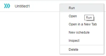 OAC – How to run a data flow.