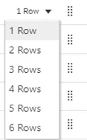 options for number of rows of content per category