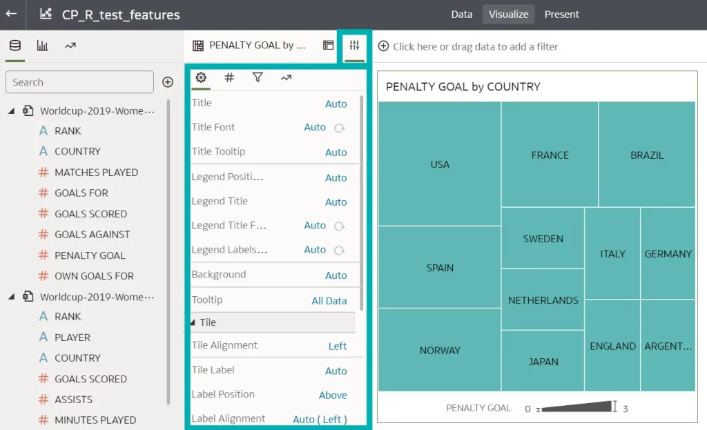 Data panel next to the Grammar panel, highlighted