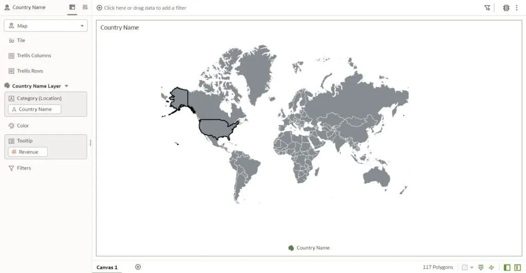 map visualisation with address details