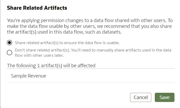pop-up, allowing us to grant appropriate permissions to the users