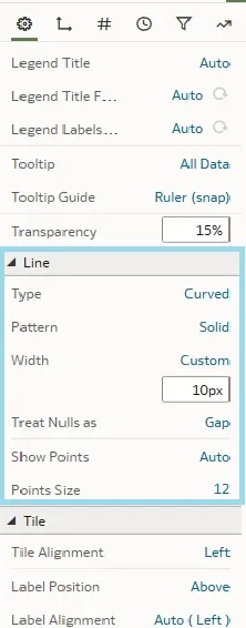 New parameters under Line properties