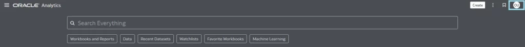Click on the User icon in the top right of the main page