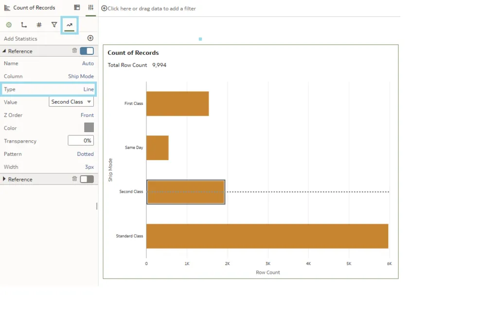 Adding a Reference Line to a diagram
