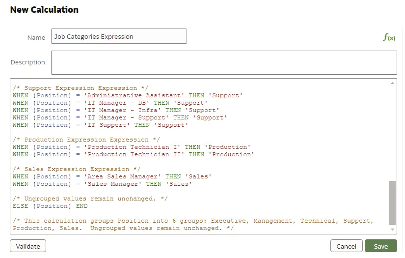 Editing a Logical SQL Expression