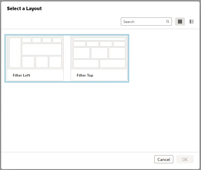 Available Layout Templates