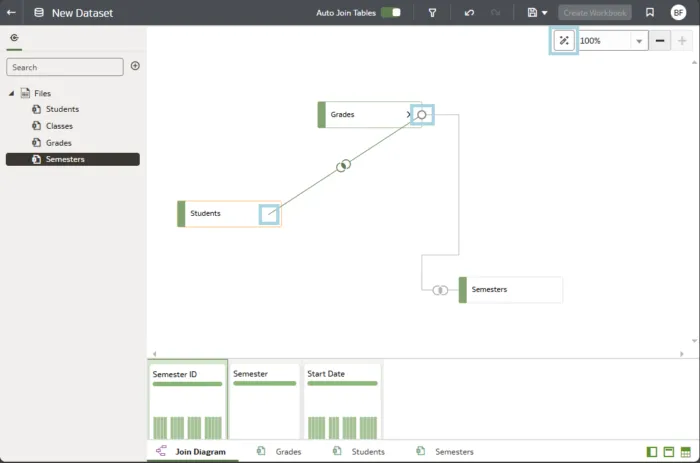 Drag and Drop joins and layout modification