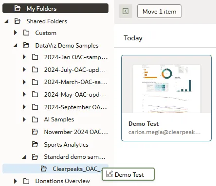 Move elements using drag and drop