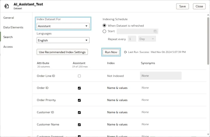 Enable Assistant and run AI model