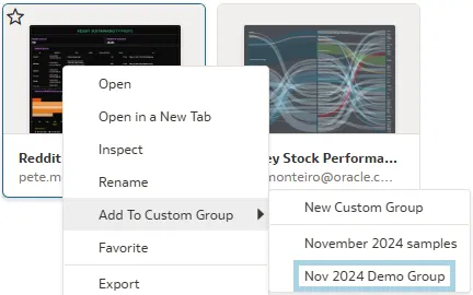 Add element to a group