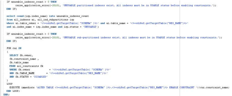 Definition of the PL/SQL command to be executed and Configuration of other execution-related options for the tasks - image 5