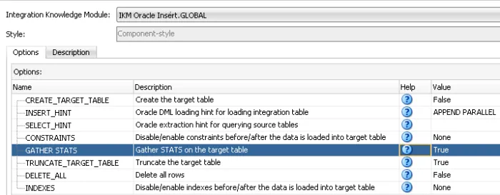 new task visable of the custom IKM in a mapping