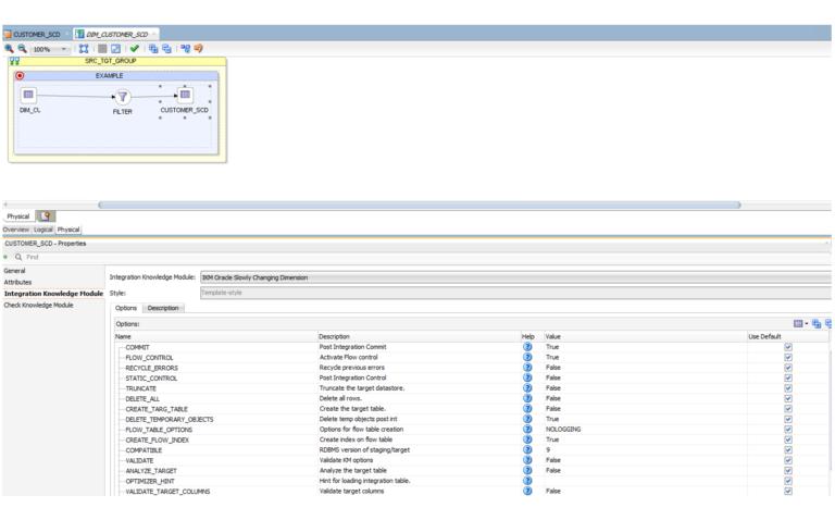 Select Slowly Changing Dimension IKM as Integration Knowledge Module