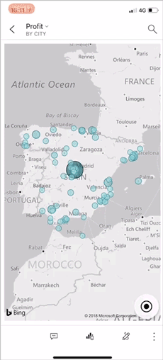 Centre map view to current location.